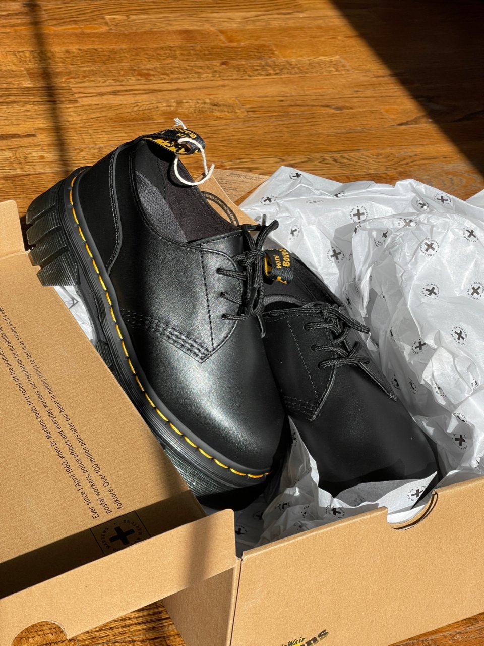Audrick Nappa Leather Platform Shoes | Dr. Martens