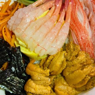 🦐 小甜虾海胆盖饭 🍚 简单快速的一餐 ...