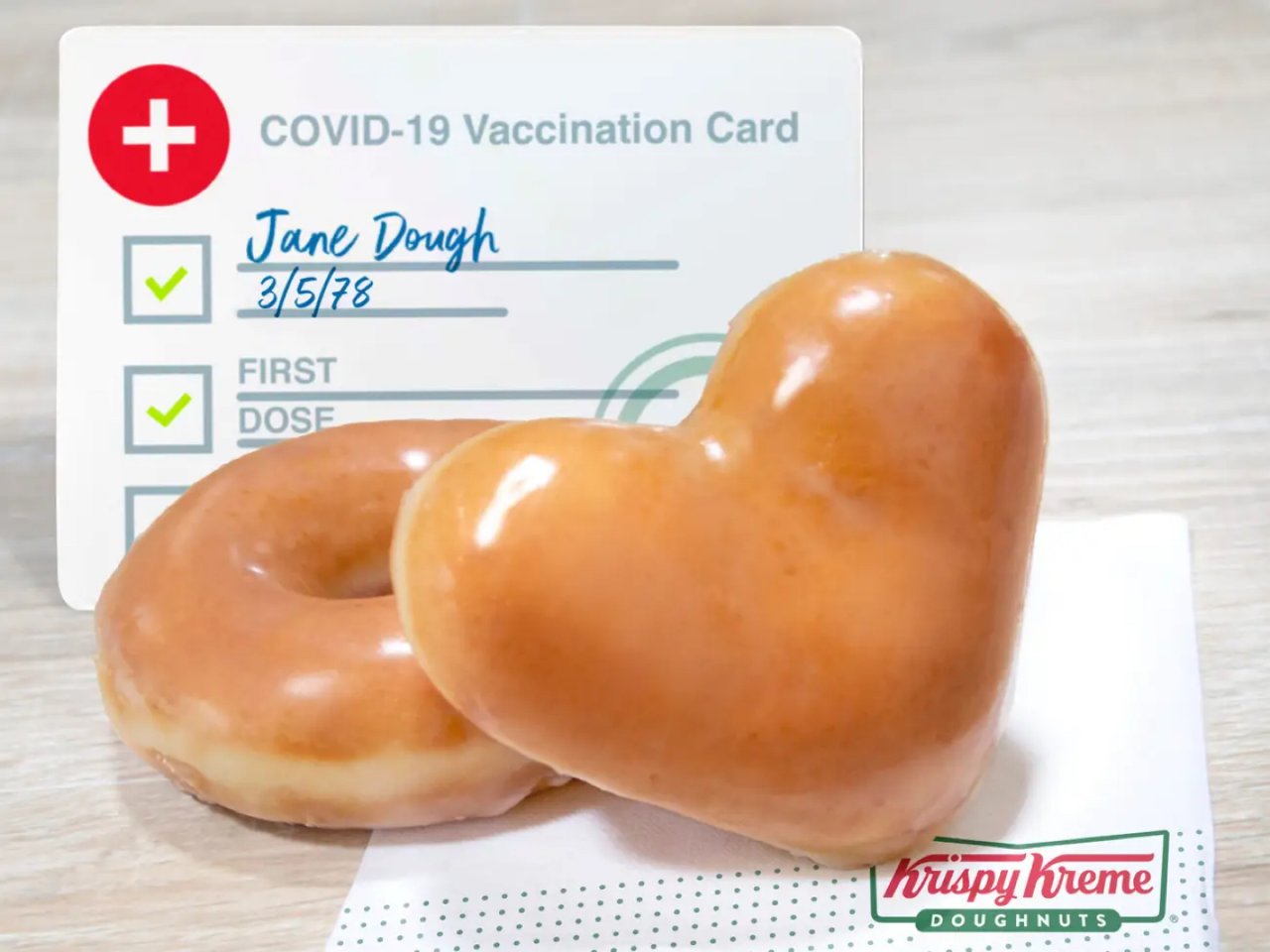 Krispy Kreme 接种疫苗免费领...