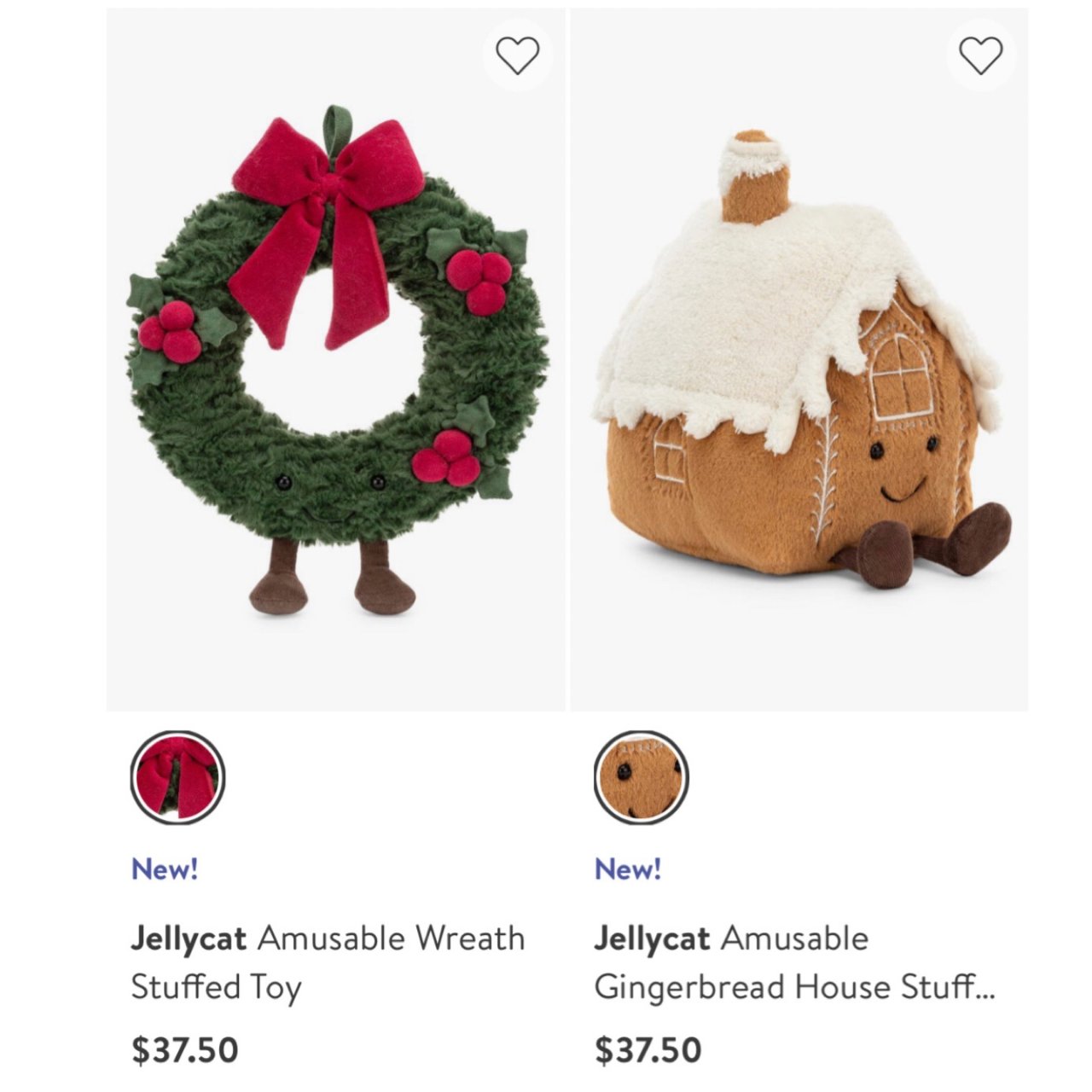  Gingerbread House ジェリーキャットぬいぐるみ 公式サイト完売品》JELLYCAT ジェリーキャット 冬季限定 ジンジャー