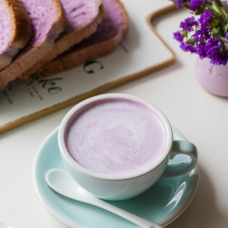 紫薯芋泥奶酪三明治｜紫色系美味早餐...