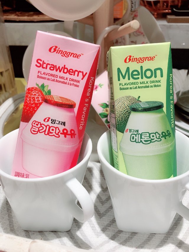 超好喝的韩国牛奶.