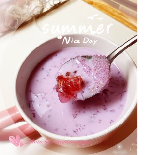 🌈彩虹挑战3⃣️【紫】美容汤水～牛奶紫薯...