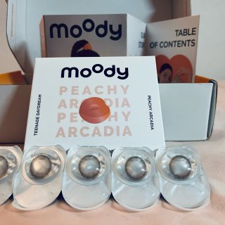 moody Peachy Pink Prescription Colored Contacts Daily Disposable – moodylenses