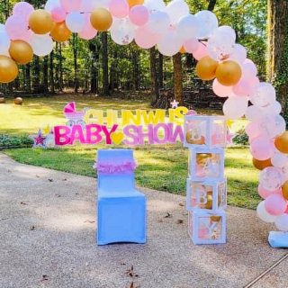 Baby Shower 派对气球装饰盒Boxes Party Decorations – 4 pcs Transparent Balloons Boxes Décor with Letters, Individual BABY Blocks Design for Boys Girls Baby Shower Decorations Gender Reveal Bridal Showers Birthday Party Backdrop : Home & Kitchen