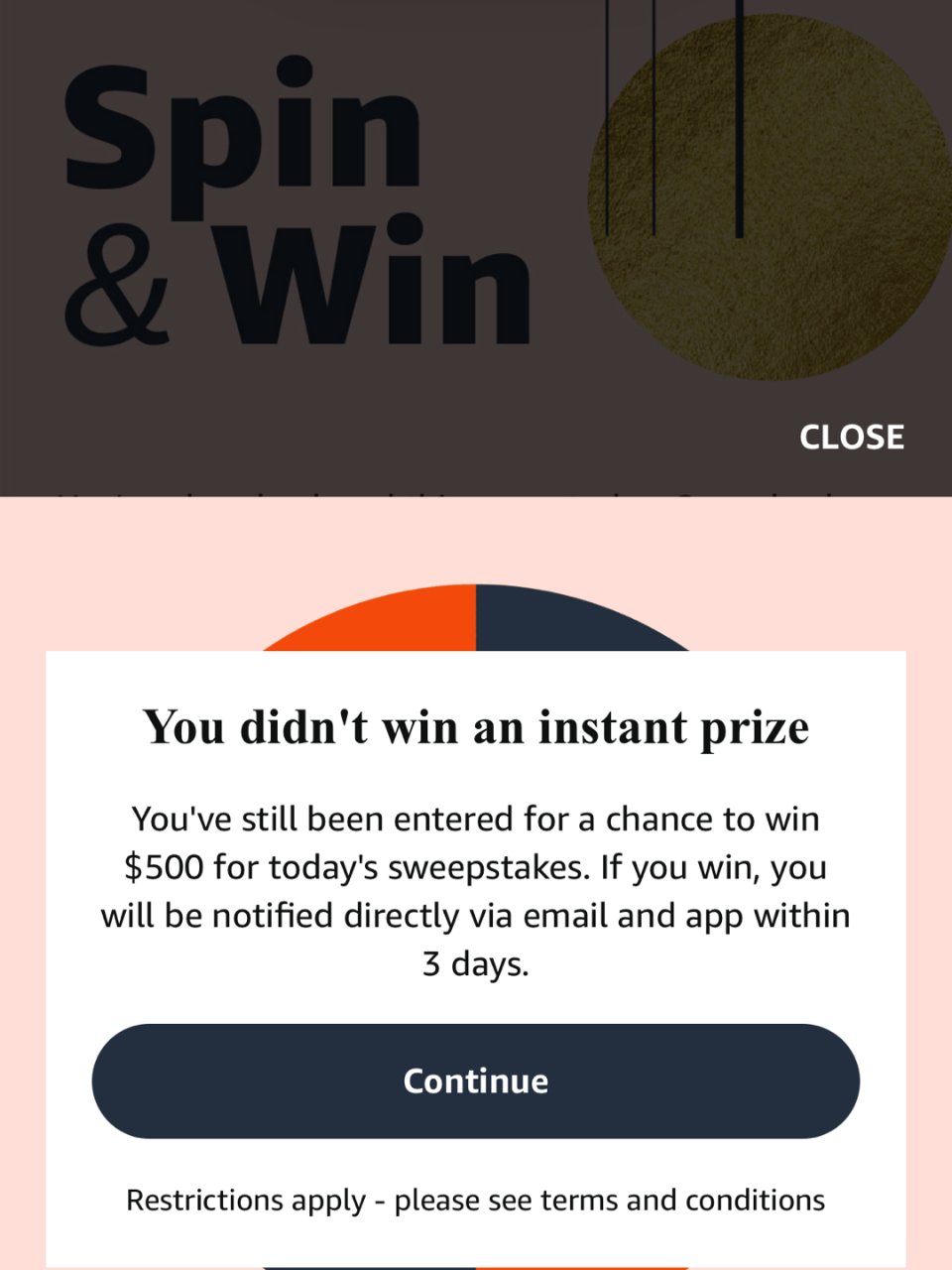  Amazon spin and win