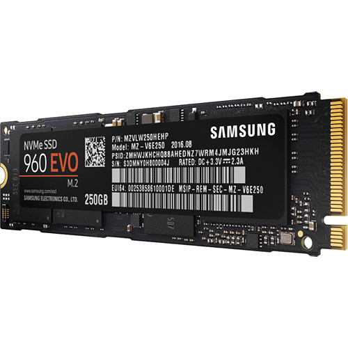 三星 Samsung 250GB 960 EVO NVMe M.2 SSD