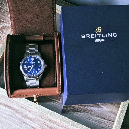 Breitling百年灵飞行员8机械腕表开箱