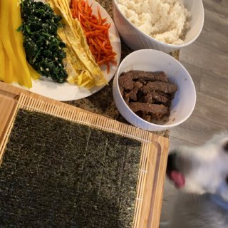 自制韩国寿司 
