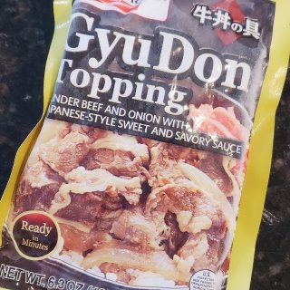 快速午餐 - 微波炉gyudon饭...