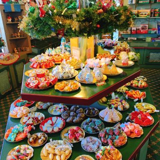 圣诞气氛中的丹麦小镇 可爱小店...