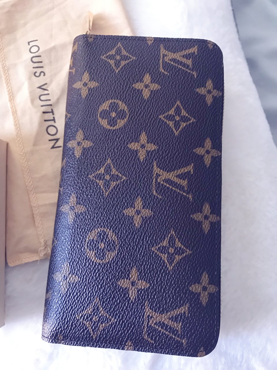 Louis Vuitton 路易·威登,5月晒货挑战,老花拉链长款钱包