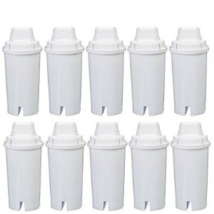 AmazonBasics Replacement Water Filters for AmazonBasics & Brita Pitchers - 10-Pack