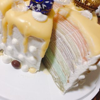 千层蛋糕,彩虹蛋糕