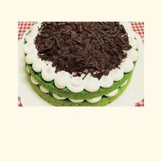 绿茶巧克力蛋糕...