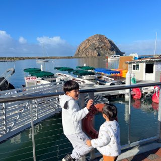 中加州渔港小镇Morro Bay吃海鲜、...