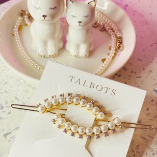 Talbots 撸羊毛：珍珠水钻发夹$2...