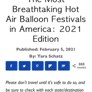 🎈你绝对不能错过全美最HOT的热气球节...