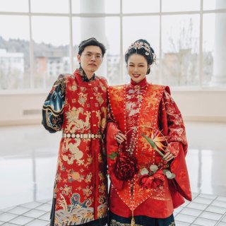 我们穿着中国汉服在美国结婚啦！🇨🇳...
