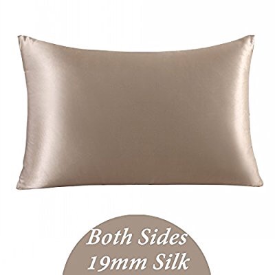 Amazon.com: ZIMASILK 100% Mulberry Silk Pillowcase for Hair and Skin,with Hidden Zipper,Both Side 19 Momme Silk, 1pc (Queen 20''x30'', Taupe),Gift Box: Home & Kitchen
