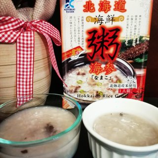 北海道海鲜粥有海参，速食方便餐...