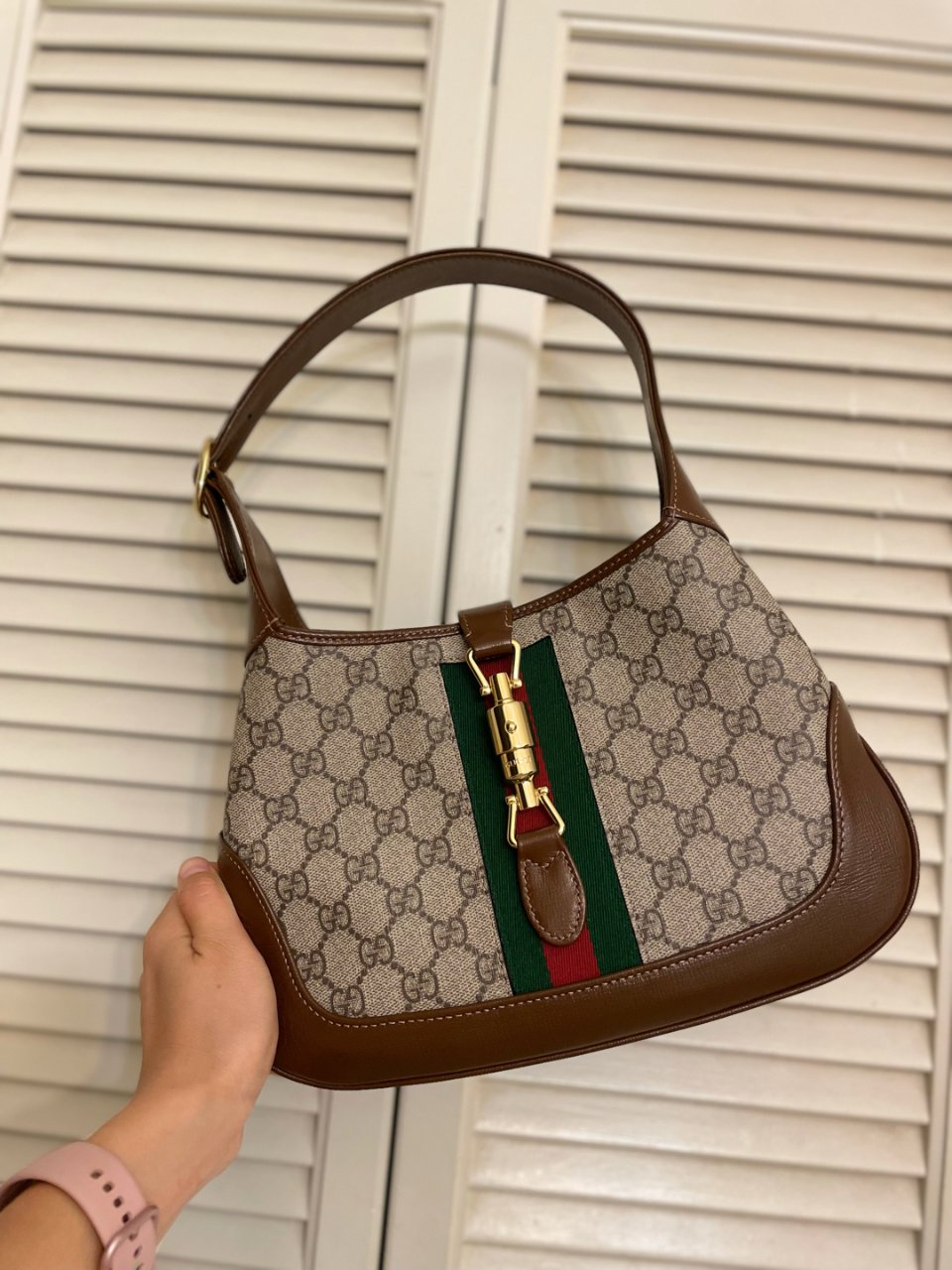 Jackie 1961 Small Hobo Bag In GG Supreme Canvas | GUCCI® US