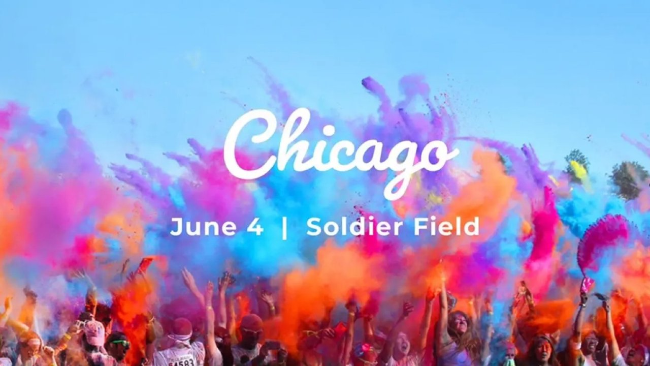 芝加哥一年一度的Color Run5k开始啦