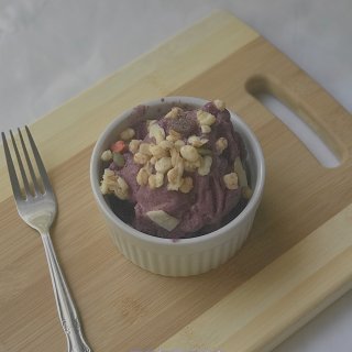 蓝莓Frozen Yogurt｜咸蛋黄冰...