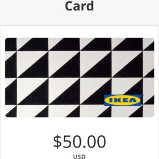 IKEA 买$50，送$10的礼卡...