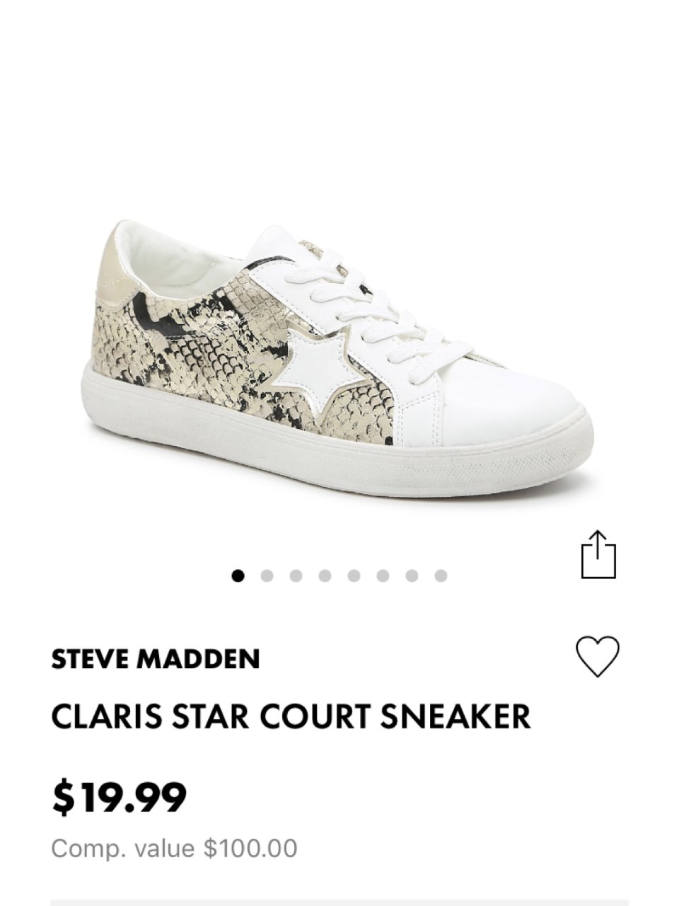 Steve Madden Claris Star Court Sneaker | DSW