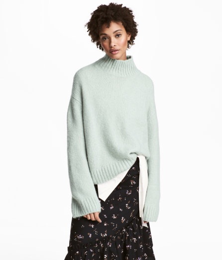 Knit Wool-blend Sweater 女士毛衣