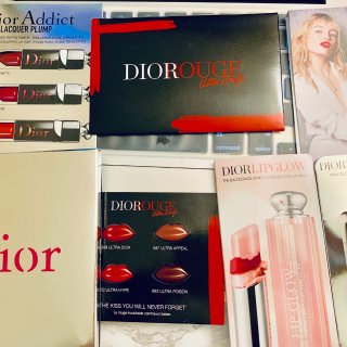 包装控收集的Dior四大口红小样，囤货整...