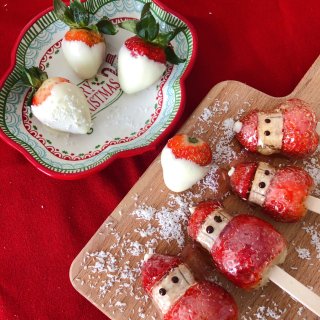 圣诞老人版草莓冰糖葫芦🎅🎄...