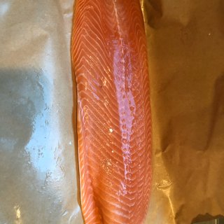 今日份晚餐- baked salmon...