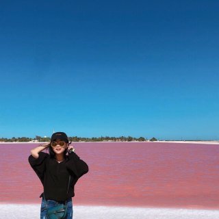 墨西哥粉红湖 pink lagoon...