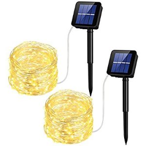 $19.29 Mpow 33ft 100个led太阳能发光灯管