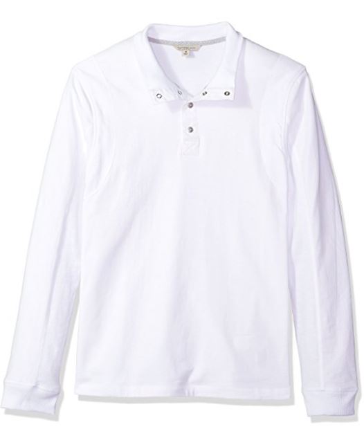 Calvin Klein Jeans Men 白色穿棉带领T恤衫 S码 史低价