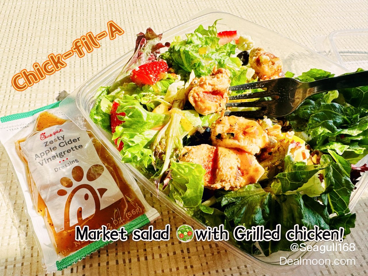 健康饮食：chick-fil-A 鸡肉沙...