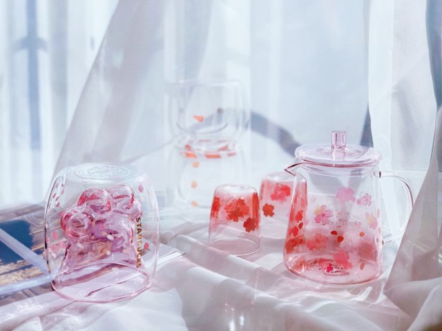 Starbucks 樱花玻璃泡茶组🌸