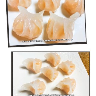 今日简餐丨水晶虾饺➕奶酪菜花...