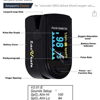 Amazon | 家用血氧饱和度检测仪，...
