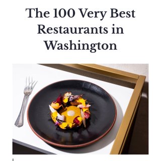 华盛顿人杂志评选DC百佳餐厅🍴名单...