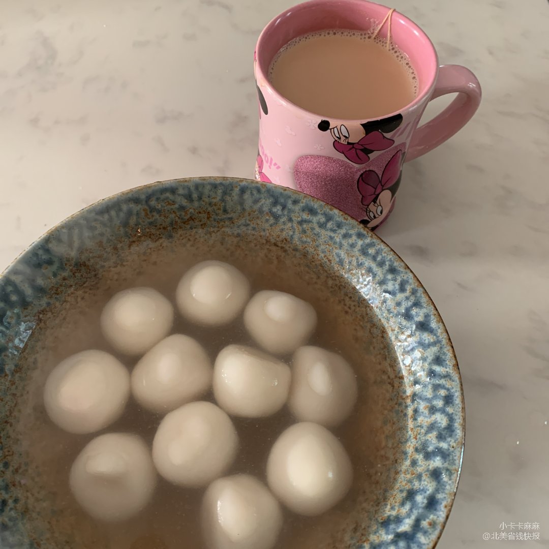 早餐吃的甜汤圆