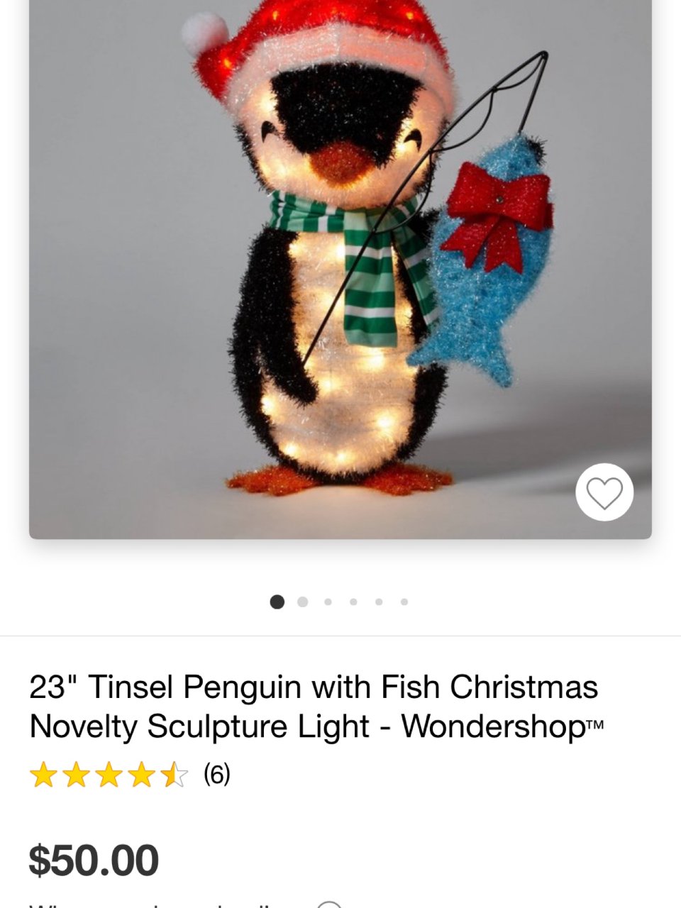 圣诞小企鹅灯饰...