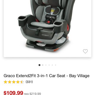 Graco Extend2Fit 3-in-1 Car Seat - Bay V