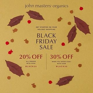 John Masters Organics 黑五折扣最高七折