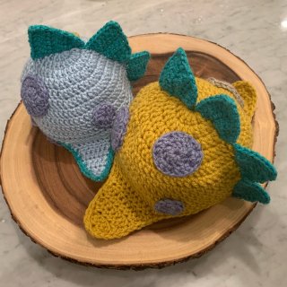 做点小手工,Crochet,Monster hat