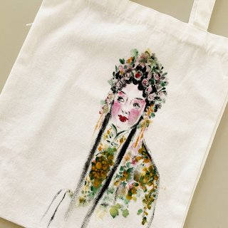 丙烯颜料画｜装饰环保袋DIY...