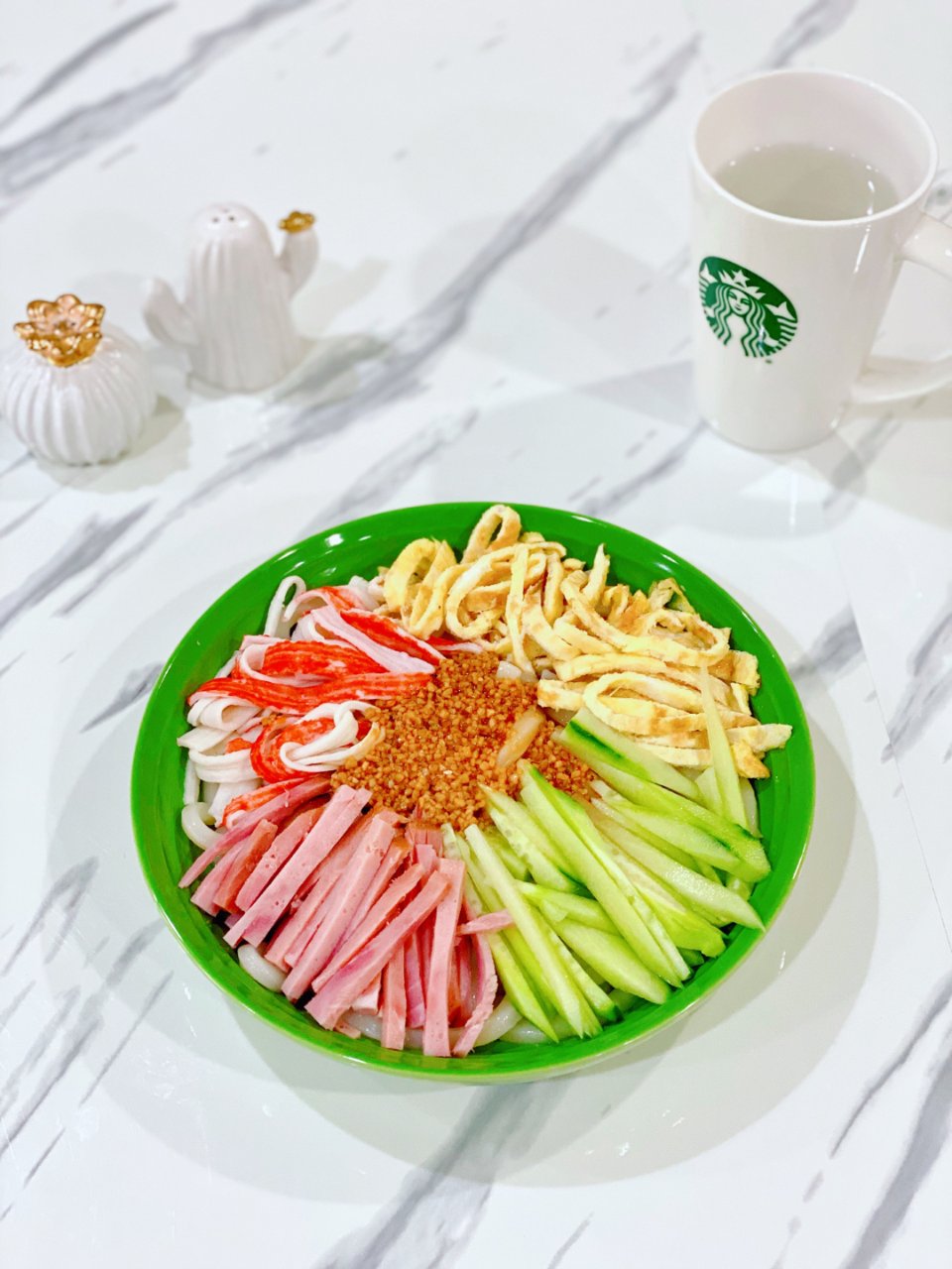 【🔥吧盛夏17】夏日早餐：五彩凉拌乌冬面...