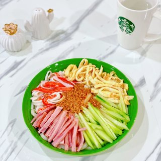 【🔥吧盛夏17】夏日早餐：五彩凉拌乌冬面...